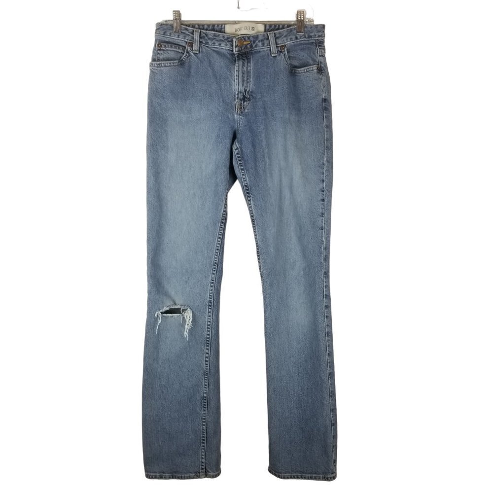 Gap Jeans Womens 10 Long Bootcut Y2K Medium Wash Cotton Denim